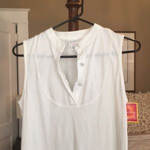 Adorable‎ cotton sleeveless tuxedo shirt